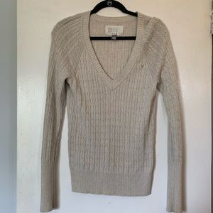 American Eagle XL grey v-neck sweater